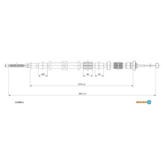 Трос ручного гальма ADRIAUTO 11.0295.1