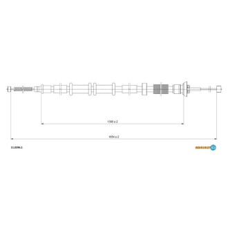 Трос ручного гальма ADRIAUTO 11.0296.1