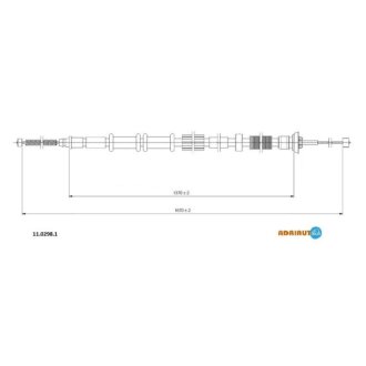 Трос ручного гальма ADRIAUTO 11.0298.1