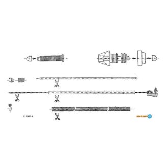 Трос акселератора ADRIAUTO 11.0375.1