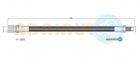 LADA Шланг тормозной задн. центр. ВАЗ 2101-2107 ADRIAUTO 11.1222