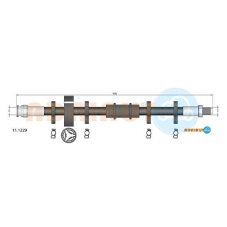 FIAT Гальмівний шланг передній RITMO,UNO 83-85 Fiat Uno ADRIAUTO 11.1229