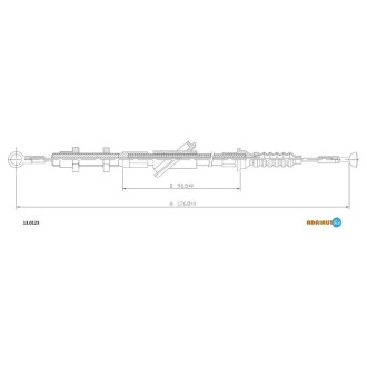 FORD Трос сцепления Transit ADRIAUTO 13.0123