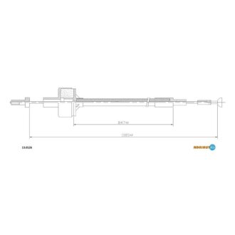 A_Трос сцепления FORD Sierra 2.0 83- ADRIAUTO 130126
