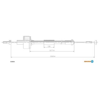 FORD Трос сцепления Escort/Orion 1,6i 83-(1360/1077) ADRIAUTO 13.0131