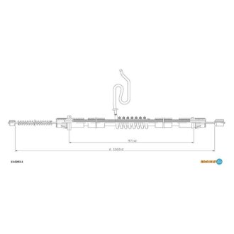 Трос ручного гальма ADRIAUTO 13.0203.1