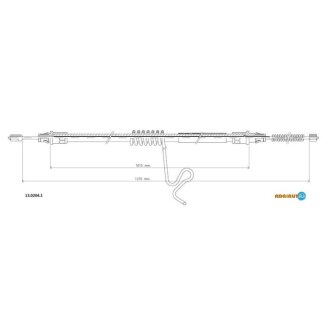 Трос ручного гальма ADRIAUTO 13.0204.1