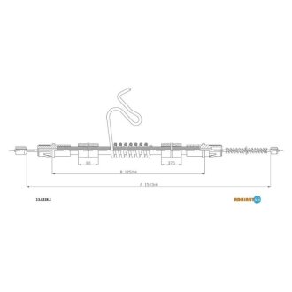 Трос ручного гальма ADRIAUTO 13.0228.1