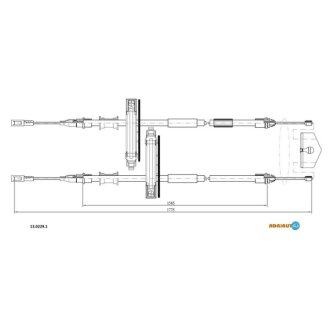 Трос ручного гальма ADRIAUTO 1302291