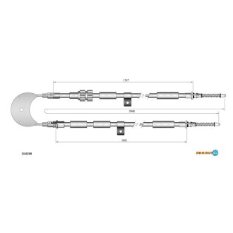 Трос ручного тормоза ADRIAUTO 13.0258