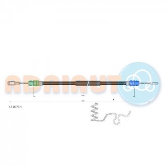 А_Трос гальмівний Ford Transit 2006 Ford Transit ADRIAUTO 13.0279.1