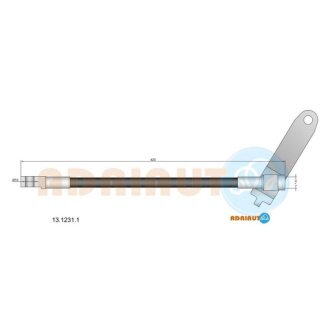 FORD Шланг гальмівний передн..Transit 03- ADRIAUTO 13.1231.1