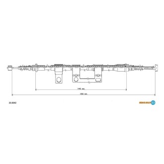 Трос ручного гальма Mazda 626, Xedos 6 ADRIAUTO 22.0242