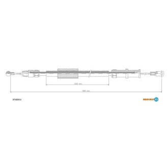 Трос ручного тормоза Mercedes W906, Volkswagen Crafter ADRIAUTO 27.0223.1