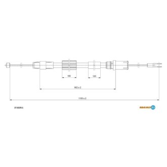 Трос ручного гальма Mercedes Vito ADRIAUTO 27.0229.1