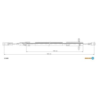 Трос ручного тормоза ADRIAUTO 27.0283