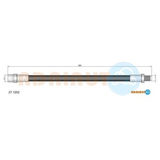 DB шланг гальмо. W123 390mm ADRIAUTO 27.1202