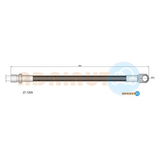 Купить DB Шланг тормозной передн. MB 100 87- ADRIAUTO 27.1205 (фото1) подбор по VIN коду, цена 245 грн.