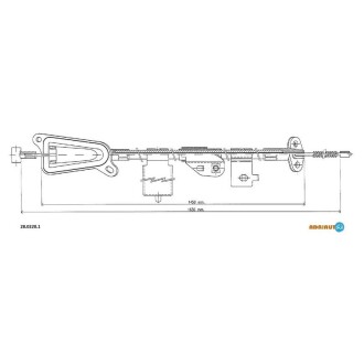 Трос ручного гальма Nissan Almera ADRIAUTO 28.0220.1