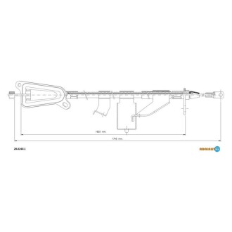 Трос тормозной NISSAN X-Trail (T30) all LH03- Nissan X-Trail ADRIAUTO 2802401