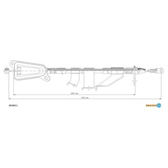 Трос тормозной NISSAN X-Trail (T30) all RH03- ADRIAUTO 2802411