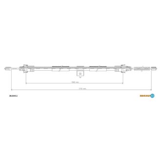 Трос ручного гальма ADRIAUTO 28.0243.1