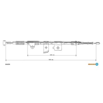 Трос ручного тормоза ADRIAUTO 28.0250