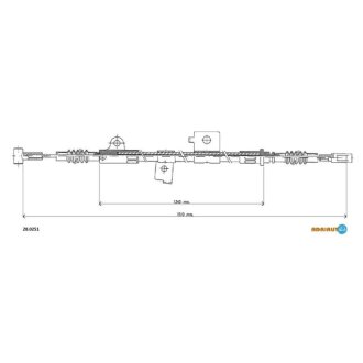 Трос ручного гальма ADRIAUTO 28.0251