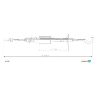 OPEL Трос сцепления Rekord E 1,7-2,0 ADRIAUTO 33.0127