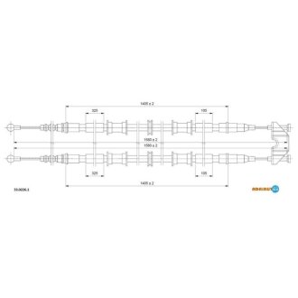 Трос ручного гальма ADRIAUTO 33.0226.1