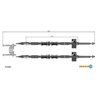 Трос ручного гальма Opel Astra ADRIAUTO 33.0282