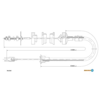PEUGEOT Трос сцепления 309 1,1-1,3 85-88 ADRIAUTO 35.0110
