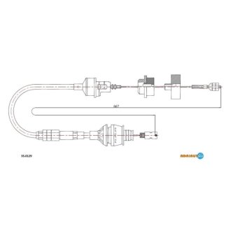 Трос сцепления ADRIAUTO 35.0129