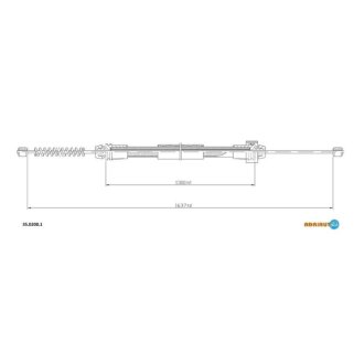 Трос ручного гальма ADRIAUTO 35.0200.1