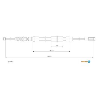 Трос ручного тормоза ADRIAUTO 35.0214.1