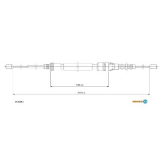 Тросик Citroen C4, Peugeot 308, Citroen DS4 ADRIAUTO 35.0228.1