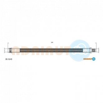 CITROEN Шланг тормозной пер. Citroen Saxo, Evasion Peugeot 806, Fiat Scudo ADRIAUTO 35.1245