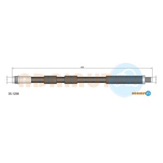 PEUGEOT Шланг тормозной пер. 307 00-, Citroen C4 04- Peugeot 307, Citroen C4 ADRIAUTO 35.1256