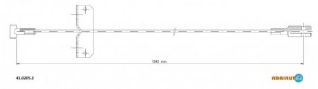 Трос зупиночних гальм ADRIAUTO 41.0205.2