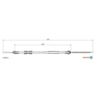 Трос ручного гальма ADRIAUTO 41.0212.1