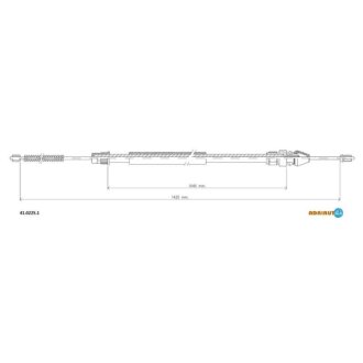 Трос ручного гальма ADRIAUTO 41.0225.1