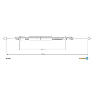 Купить Тросик Renault Laguna ADRIAUTO 41.0236.1 (фото1) подбор по VIN коду, цена 397 грн.