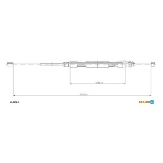 Трос остановочных тормозов Renault 19 ADRIAUTO 4102521