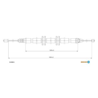 RENAULT Трос ручного тормоза Kangoo 4x4 Renault Kangoo ADRIAUTO 41.0260.1