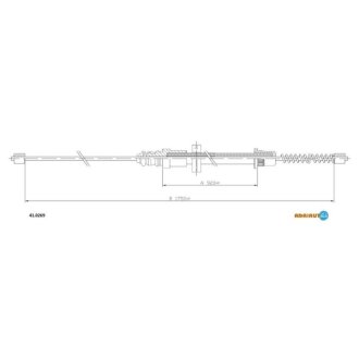 RENAULT Трос ручного тормоза задн. лев./прав.Master 80- Renault Master ADRIAUTO 41.0269