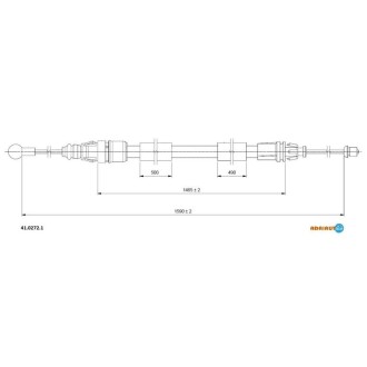 Трос ручного гальма ADRIAUTO 4102721