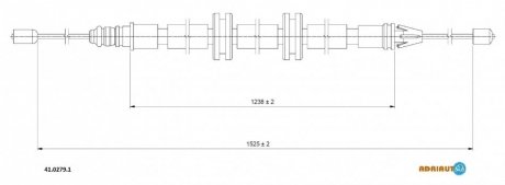 Трос зупиночних гальм ADRIAUTO 41.0279.1