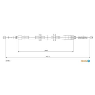 Трос стояночного тормоза ADRIAUTO 41.0283.1