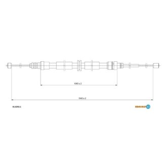 Трос стояночного гальма ADRIAUTO 4102921