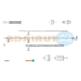 Трос акселератора ADRIAUTO 41.0302.1